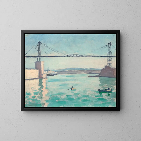 Marseille, le pont transbordeur - Albert Marquet — inramlat konstverk på väggen