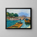 Pont sur la Seine à Paris - Albert Marquet — inramlat konstverk på väggen