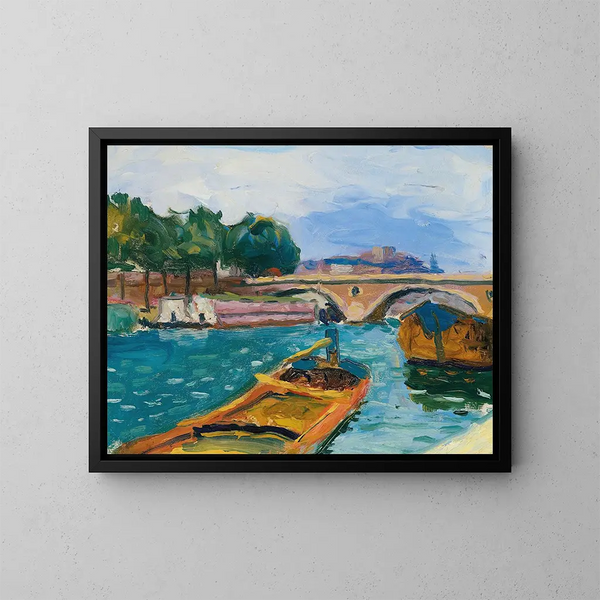 Pont sur la Seine à Paris - Albert Marquet — inramlat konstverk på väggen
