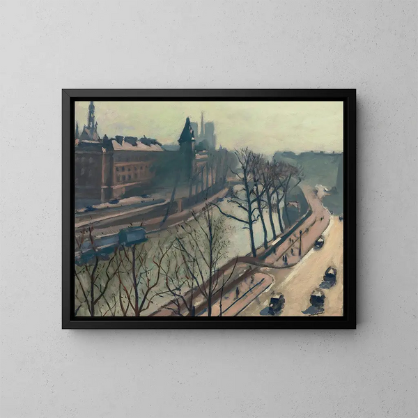 Pont Saint-Michel - Albert Marquet — inramlat konstverk på väggen