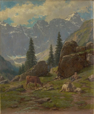 Albert Mller - The BrunniValley at Unterschchen in the Canton of Uri.webp