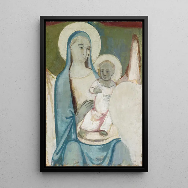 La Vierge et l'Enfant - Albert Müller — inramlat konstverk på väggen