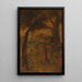 Reproduktion av målningen En hjort som dricker - Albert Pinkham Ryder