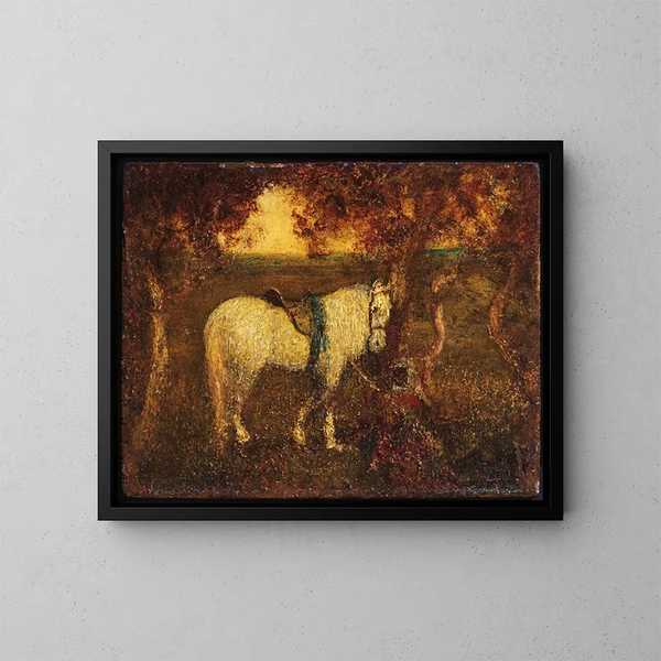 Repos du soir - Albert Pinkham Ryder — inramlat konstverk på väggen