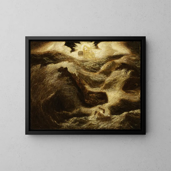Jonas - Albert Pinkham Ryder — inramlat konstverk på väggen