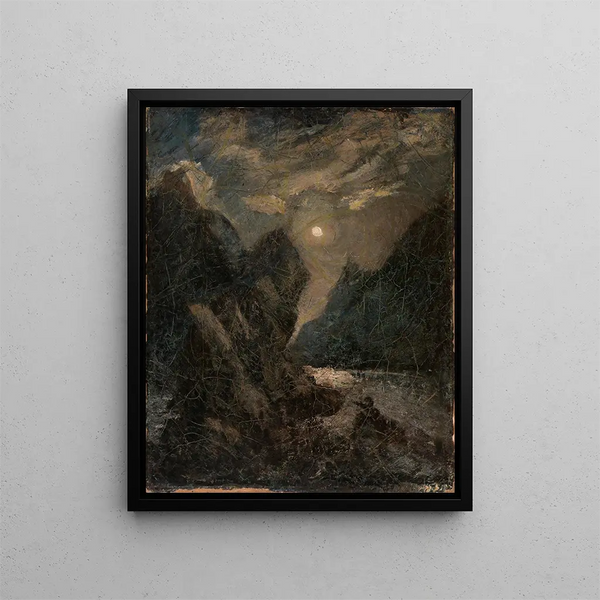 La Lorelei - Albert Pinkham Ryder — inramlat konstverk på väggen
