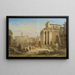 Vue sur le Forum Romain avec l'arc de Septime Sévère et le temple de Faustine et d'Antonin le Pieux - Albert Rieger — inramlat konstverk på väggen