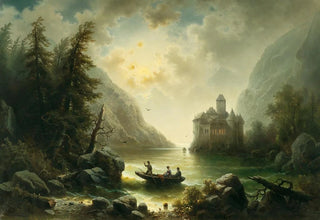 Albert Rieger - Crossing In A Moonlit Night.webp