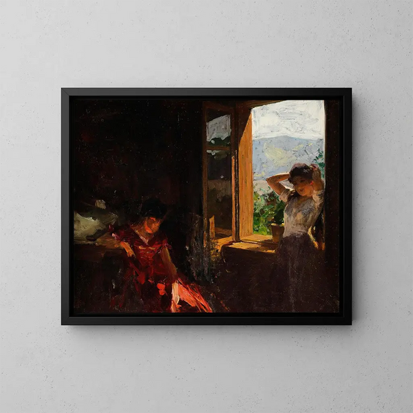 Promenade de l'après-midi - Albert Ritzberger — inramlat konstverk på väggen