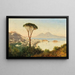 Vue sur la baie de Naples - Albert Zimmermann — inramlat konstverk på väggen