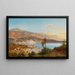 Vue sur la baie de Villefranche-sur-Mer - Albert Zimmermann — inramlat konstverk på väggen