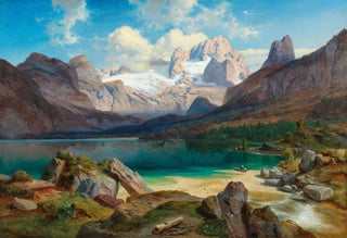 Albert Zimmermann - Lake Gosau With A View Of The Dachstein Massif.webp