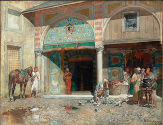 Alberto Pasini - Davanti alla moschea.webp