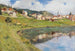Vue du lac de Saint-Moritz - Alberto Rossi — vy av konstverket