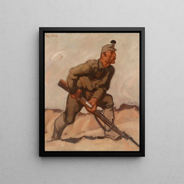 Trésors impériaux - Albin Egger-Lienz — inramlat konstverk på väggen