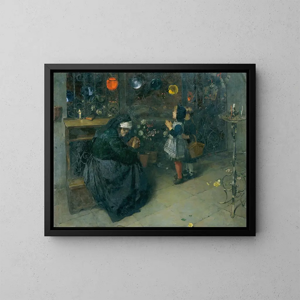 Vendredi saint - Albin Egger-Lienz — inramlat konstverk på väggen
