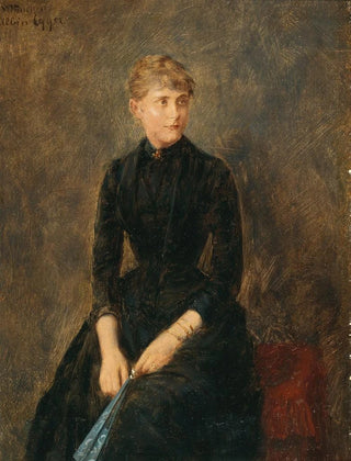Portrait av sångerskan Hedwig Helbig - Albin Egger-Lienz — vy av konstverket