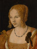 Portrait av en ung venetiansk kvinna - Albrecht Dürer — vy av konstverket