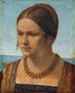 Portrait av en ung venetiansk kvinna (Case Conflict) - Albrecht Dürer — vy av konstverket
