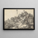 Saint Antoine läsande - Albrecht Dürer — inramlat konstverk på väggen