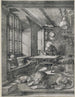 Saint Jérôme dans son bureau - Albrecht Dürer — vy av konstverket