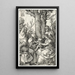 La Sainte Famille avec Joachim et Anne - Albrecht Dürer — inramlat konstverk på väggen