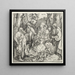 La Sainte Famille avec deux anges musiciens - Albrecht Dürer — inramlat konstverk på väggen