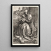 Reproduktion av målningen La Vierge et l'Enfant assis près du mur - Albrecht Dürer