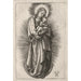 Reproduktion av målningen La Vierge avec bandeau sur la Lune croissante - Albrecht Dürer
