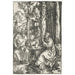 Reproduktion av målningen La visite de Saint Antoine à Saint Paul l'Ermite - Albrecht Dürer