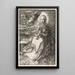 Vierge krönt av en ängel - Albrecht Dürer — inramlat konstverk på väggen