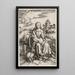 La Vierge et l'Enfant avec le singe - Albrecht Dürer — inramlat konstverk på väggen
