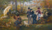 Le Peintre de plein air dans la forêt de Fontainebleau - Alcide Théophile Robaudi — vy av konstverket