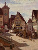 Am Plänlein à Rothenburg - Aleksander Gierymski — vy av konstverket