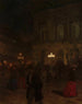 Parisoperan på natten - Aleksander Gierymski — vy av konstverket
