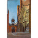 Reproduktion av målningen av portalen till Sainte-Anastasie-kyrkan i Verona - Aleksander Gierymski