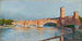 Pont Scaliger i Verona - Aleksander Gierymski — vy av konstverket