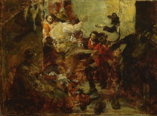 Croquis de taverne à Rome - Aleksander Gierymski — vy av konstverket