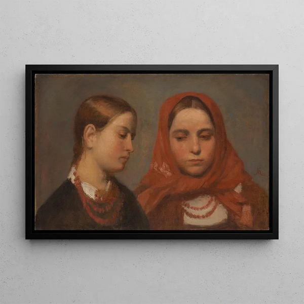 Aleksander Kotsis - Heads of Two Young Girls.webp
