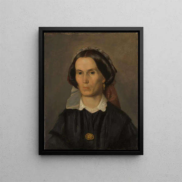 Portrait de Joanna Dziubandowska - Aleksander Kotsis — inramlat konstverk på väggen