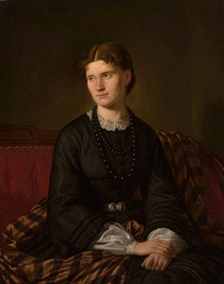 Aleksander Lesser - Portrait of Julia ne Bergson artists wife.webp