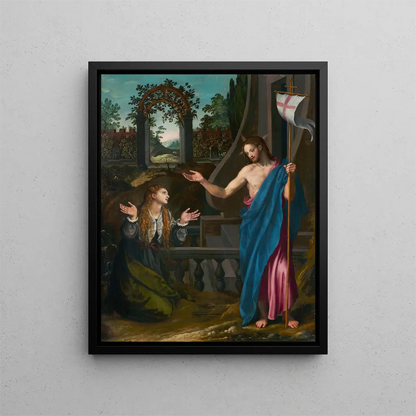 Noli me Tangere - Alessandro Allori — inramlat konstverk på väggen