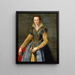 Porträtt av Marie de Médicis 1540-1557 - Alessandro Allori — inramlat konstverk på väggen