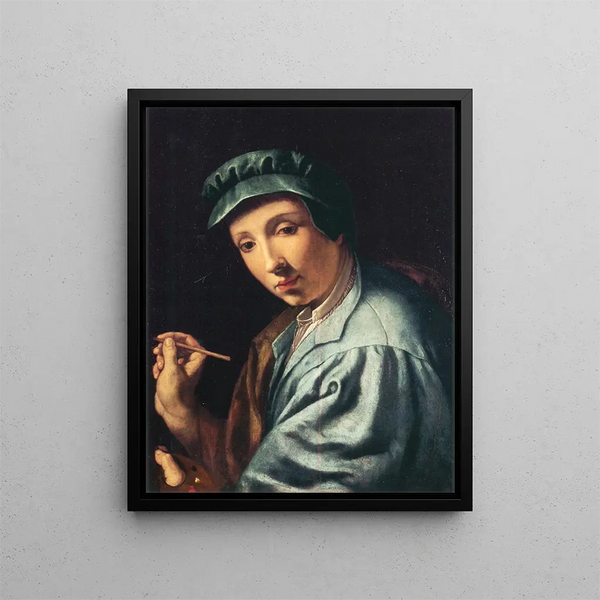Självporträtt - Alessandro Allori — inramlat konstverk på väggen