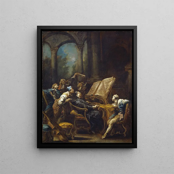 Les Choristes - Alessandro Magnasco — inramlat konstverk på väggen