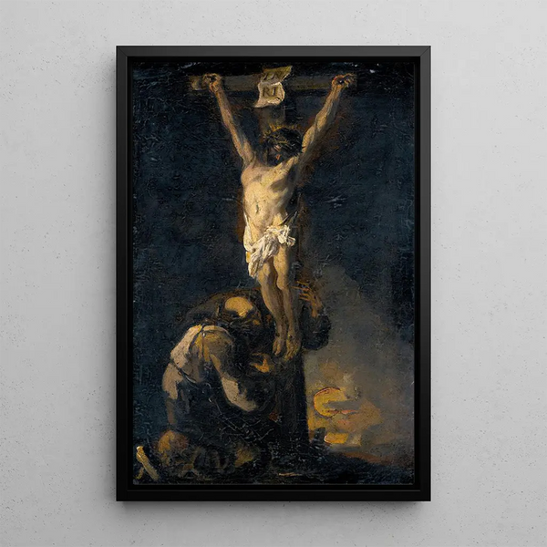 Reproduktion av målningen La Crucifixion - Alessandro Magnasco