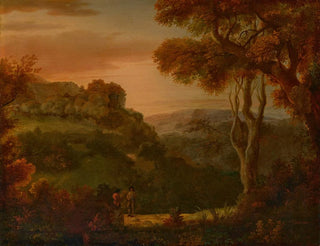 Alexander Cozens - A vale near Matlock Derbyshire.webp