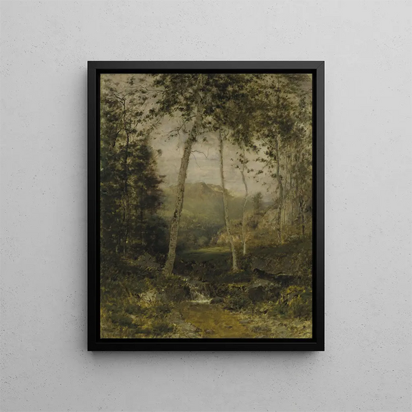 Vallée de Keene - Alexander Helwig Wyant — inramlat konstverk på väggen
