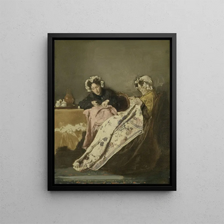 Alexander Hugo Bakker Korff - Two Ladies at their Sewing.webp