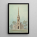 kyrkan Saints-Apôtres, New York - Alexander Jackson Davis — inramlat konstverk på väggen